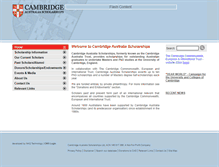 Tablet Screenshot of cambridgeaustralia.org.au